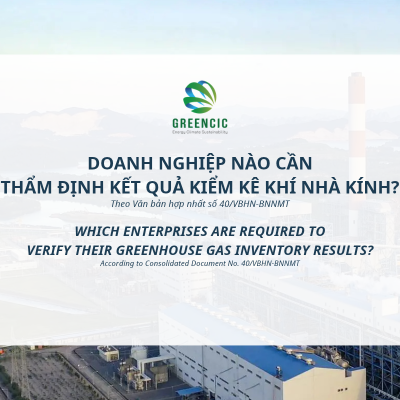 Doanh nghiệp nào cần thẩm định kết quả kiểm kê khí nhà kính?